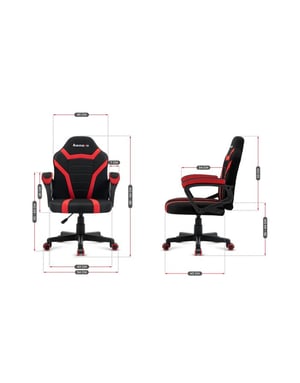 Huzaro Ranger 1.0 Red Mesh Płaskie siedzisko Siatka z oczkiem