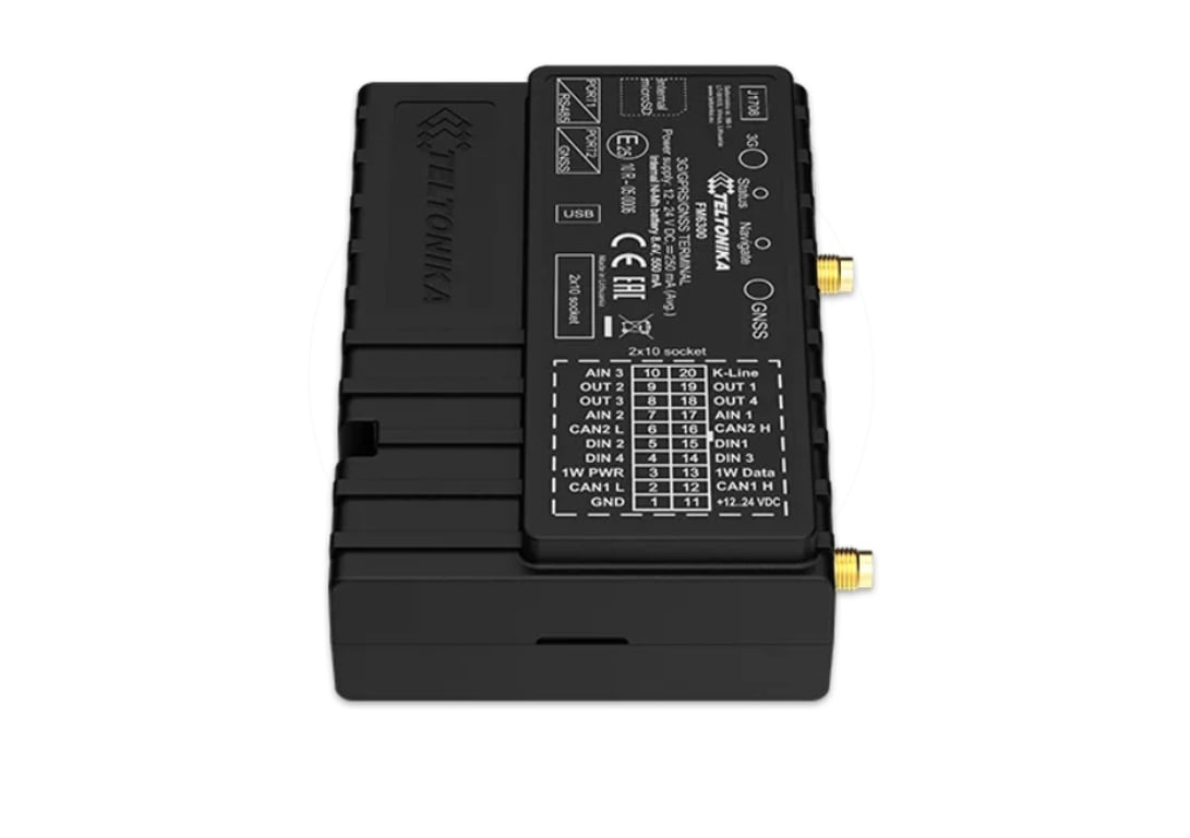 Teltonika FM6300 lokalizator GPS Samochód Namierzacz GPS Czarny