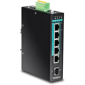 Trendnet TI-PG541 Netzwerk-Switch, unmanaged, L2, Gigabit-Ethernet (10/100/1000), PoE-Unterstützung, schwarz
