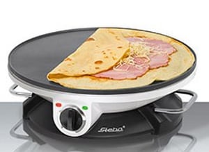 Steba CR 32 Pancake Maker, 1 pancake at a time, 1200 W, Black