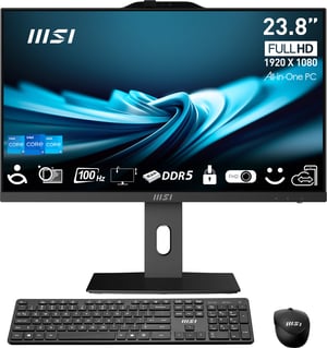 MSI Pro AP242P 14M-1096XEU Intel® Core™ i7 i7-14700 60,5 cm (23.8") 1920 x 1080 px Ekran dotykowy All-in-One PC 16 GB DDR5-SDRAM 1 TB SSD Wi-Fi 6E (802.11ax) Czarny