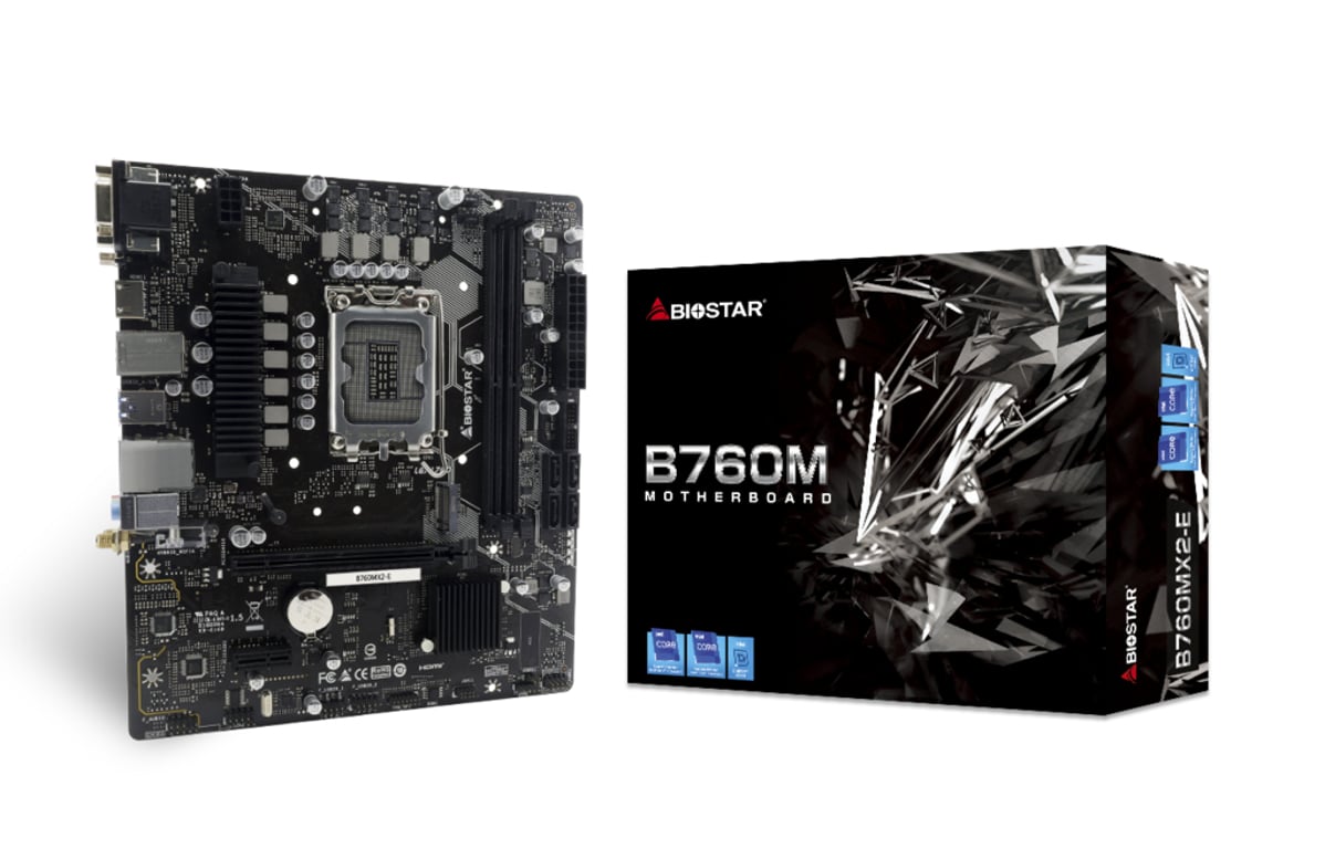 Biostar B760MX2-E płyta główna Intel B760 LGA 1700 micro ATX