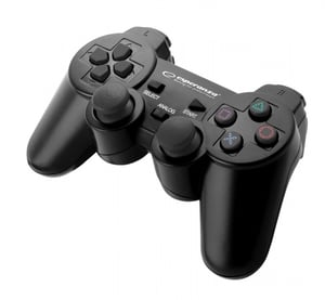 Esperanza TROOPER Svart USB 2.0-gamepad (analog/digital) för PC och PlayStation 3