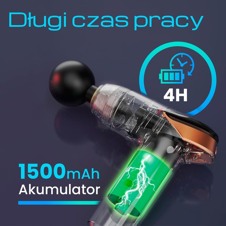 фото Перкусійний масажер Extralink MSG-02-LITE