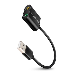 Axagon ADA-12 USB 2.0 Stereo-Audio-Mini-Adapter, 15 cm Kabellänge – Kabel – Audio/Multimedia, 2.0-Kanal.