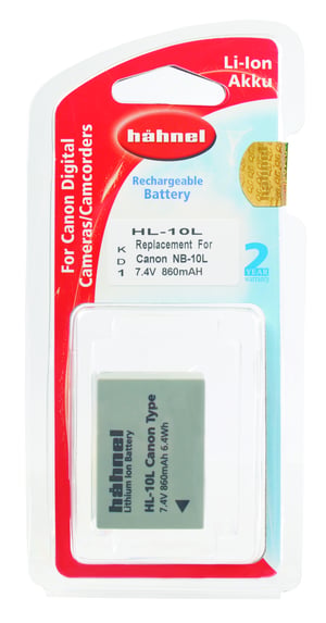 Hahnel HL-10L Lithium-ion (Li-Ion) 860 mAh