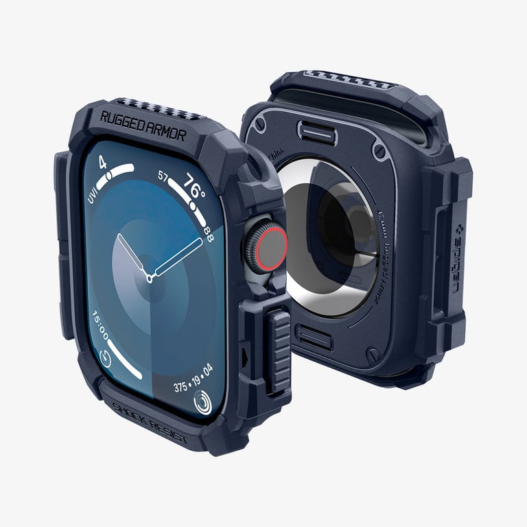 Spigen Rugged Armor Etui Granatowy (marynarski) Termoplastyczne elastomery poliuretanowe (TPU)