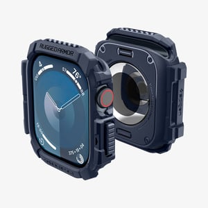 Spigen Rugged Armor Etui Granatowy (marynarski) Termoplastyczne elastomery poliuretanowe (TPU)