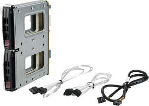 Supermicro MCP-220-84610-0N Laufwerksschacht 2x 2,5" Speicherlaufwerk-Einschub Schwarz