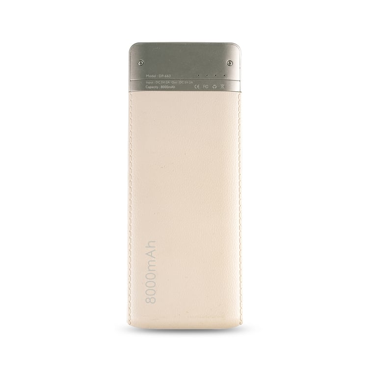 RealPower PB-8000 Fashion Litowo-polimerowy (LiPo) 8000 mAh Czarny, Szampański