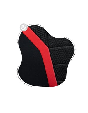 Huzaro Ranger 1.0 Red Mesh Płaskie siedzisko Siatka z oczkiem
