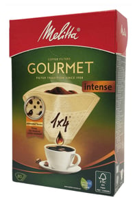 Melitta 208821 kaffefilter 80 st. Brunt engångsfilter för kaffe