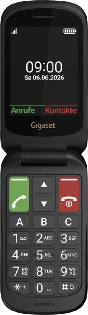 Gigaset GL40 7,11 cm (2.8") 88 g Czarny Telefon dla seniora