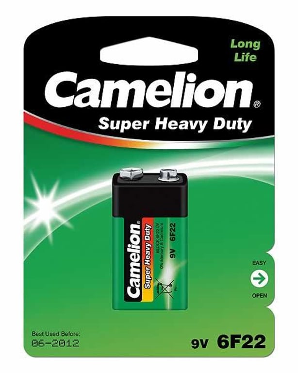 Camelion 6F22-BP1G Jednorazowa bateria 9V Cynkowo-węglowy