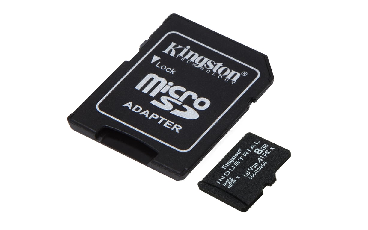 Kingston Technology Karta 8GB microSDHC Industrial C10 A1 pSLC + adapter SD