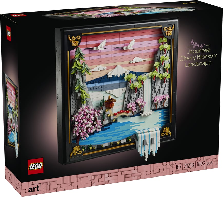 LEGO ART Japoński krajobraz z kwitnącą wiśnią