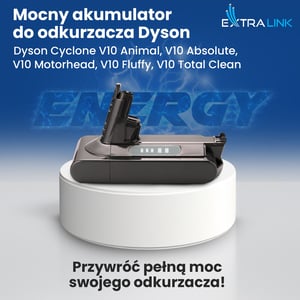 Extralink BATERIA DYSON, V10 25.2V 3000MAH Ręczny odkurzacz