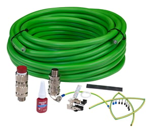 Axis 01543-001 kabel do aparatu 10 m Zielony