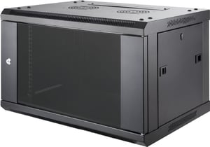 Gembird 19WM-FP6412 12U Rack Mount Cabinet, Black