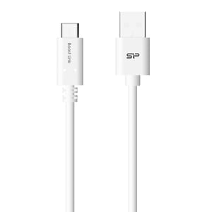 Silicon Power Boost Link PVC LK10AC USB-Kabel USB 2.0 1 m USB-A auf USB-C Weiß