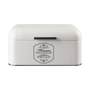 Feel Maestro MR1771S Rectangular White Metal Bread Box