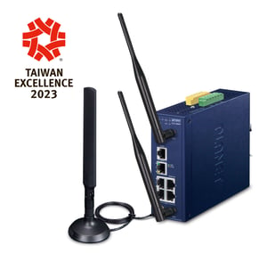 PLANET Industrial 5-portars GE LoRaWAN WLAN-gateway LCG-300W-EU gateway/kontroller
