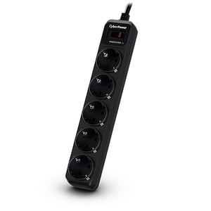 CyberPower B0520SC0-DE Überspannungsschutz Schwarz 5 x Netzsteckdose 200–250 V 1,8 m
