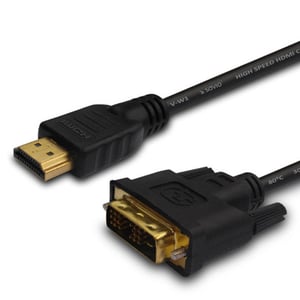Savio CL-139 kabeladapter 1,8 m DVI-A till HDMI typ A (standard) svart