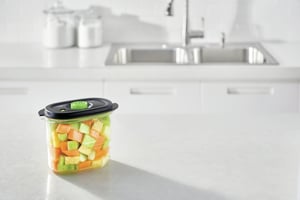 FoodSaver FFC023X pojemnik do przechowywania żywności Owalny Pudełko 1,8 l Czarny, Przezroczysty 1 szt.