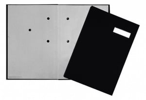 Page 24192-44 Cover Cardboard, Black Plastic A4