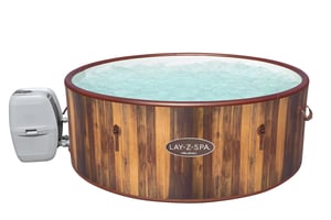 Bestway 60025 Hot Tub / Spa, 1123 L, 7-Person, Round, Wood