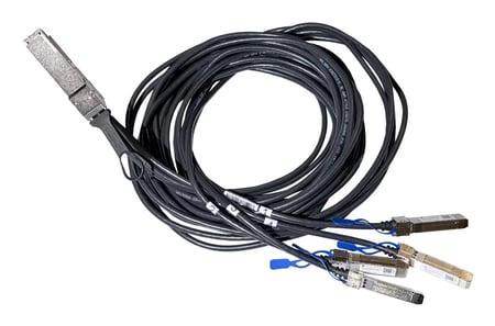 Mikrotik QSFP56 Breakout Kabel, 3m kabel InfiniBand / światłowodowy 4x QSFP56 Czarny