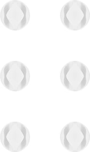 Goobay 70364 Cable Organizer Desk / Wall Cable Holder White 6 pcs.
