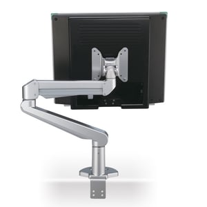 ROLINE LCD Monitor Stand, Pneumatic, Desk Clamp, 2-Joint Pivot