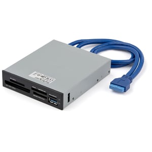 StarTech 35FCREADBU3 IDC Card Reader, Black, Metallic
