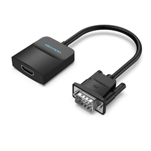 Vention ACNBB kabeladapter 0,15 m VGA (D-Sub) HDMI + Micro-USB + 3,5 mm Svart