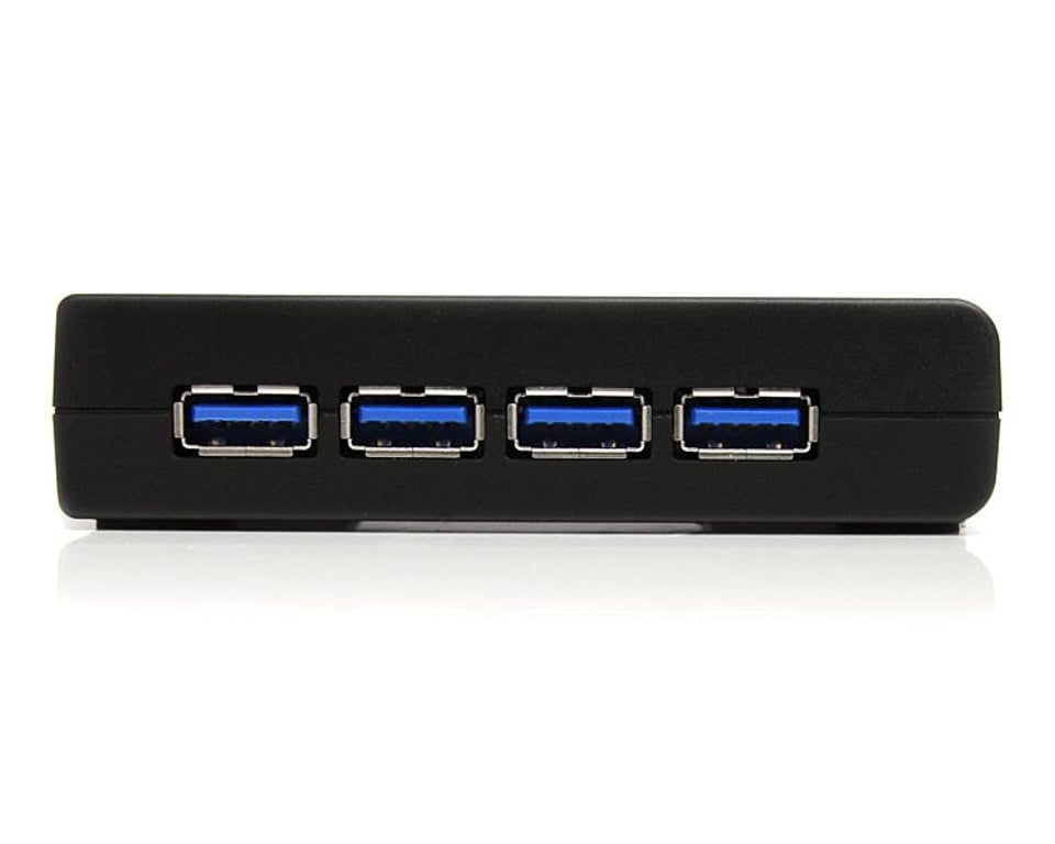 StarTech ST4300USB3EU huby i koncentratory 5000 Mbit/s Czarny