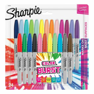 Sharpie Fine marker 24 szt. Końcówka cienka Wielobarwny