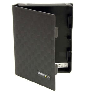 StarTech HDDCASE25BK hårddiskfodral Fickfodral Plast Svart