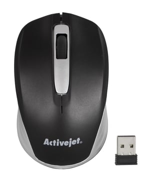 Activejet AMY-313 kabellose Computermaus (optisch; 1200 DPI; schwarz)