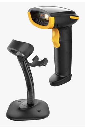 Inateck BCST-35 Ręczny czytnik kodów kreskowych 2D CMOS Czarny, Żółty