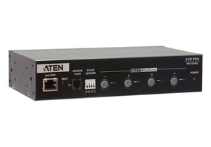 ATEN PE4104G rozdzielacz zasilania PDU 4 x gniazdo sieciowe 1U Czarny