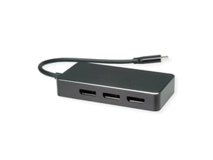 VALUE 12.99.1032 kabeladapter 0,19 m USB Type-C 3 x DisplayPort Svart