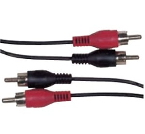 Schwaiger CIK5125 kabel audio 10 m 2 x RCA Czarny