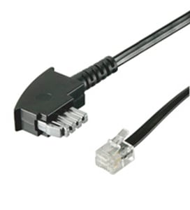 Goobay 50951 3 m telephone cable, Black
