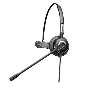 Fanvil HT201 hörlurar/headset, trådbundet, huvudband, kontor/callcenter, svart
