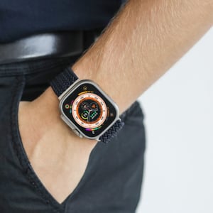 Vonmählen Woven Loop Pasek Granatowy (marynarski) Nylon