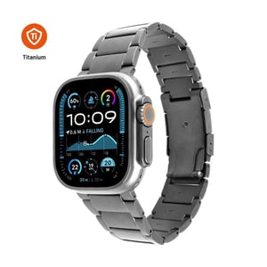 FIXED Titanium Strap Pasek Czarny Tytan, Stal nierdzewna