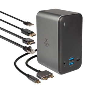 Xtorm XWD001 Wired USB 3.2 Gen 1 (3.1 Gen 1) Type-C Docking Station, Gray