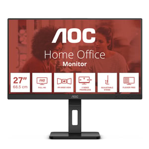 AOC E3 27E3QAF monitor komputerowy 68,6 cm (27") 1920 x 1080 px Full HD LED Czarny